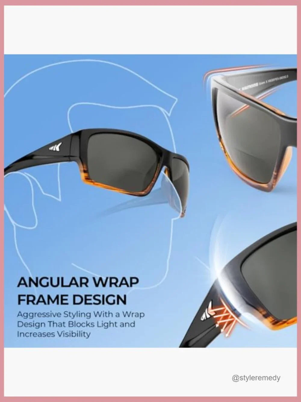 Bi-Focal Polarized Sports Sunglasses with Magnification